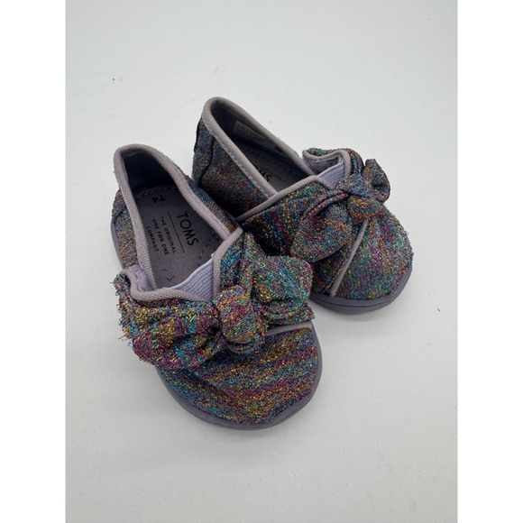 Toms Other - Girls TOMS Shoes Size T4 Multi-color